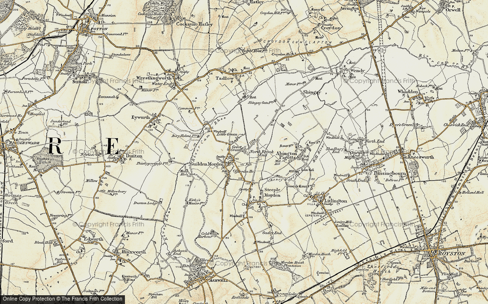 Old Map of Great Green, 1898-1901 in 1898-1901