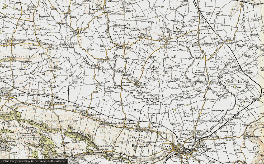 Old Map of Great Habton, 1903-1904 in 1903-1904