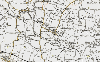 Old map of Great Habton in 1903-1904