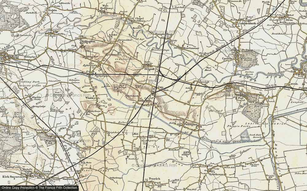 Old Map of Great Heck, 1903 in 1903