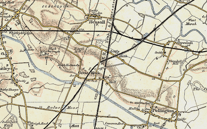 Old map of Great Heck in 1903