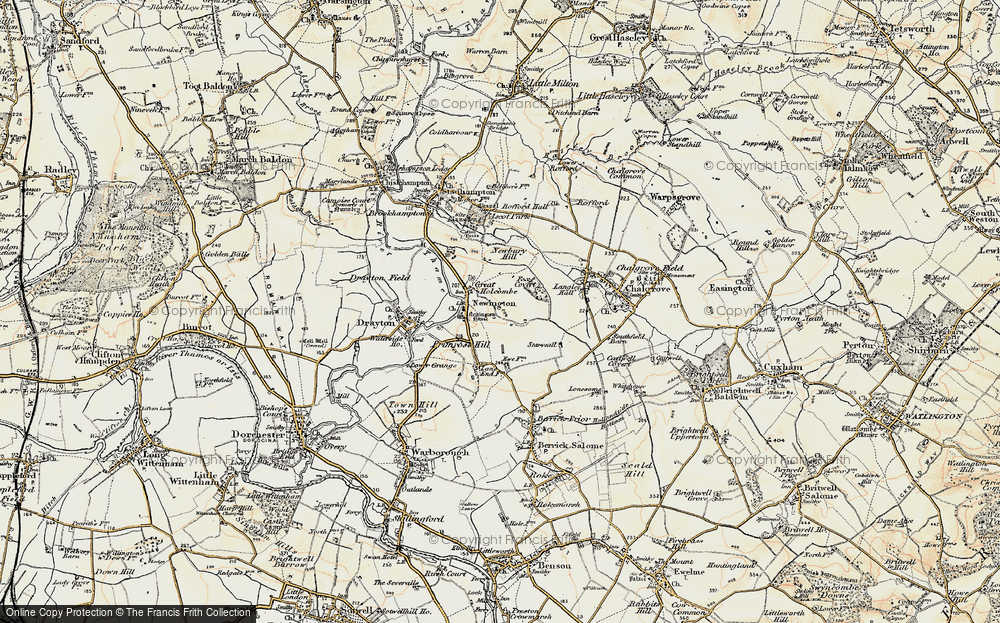 Old Map of Great Holcombe, 1897-1899 in 1897-1899