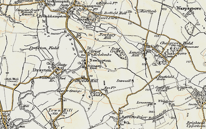 Old map of Great Holcombe in 1897-1899