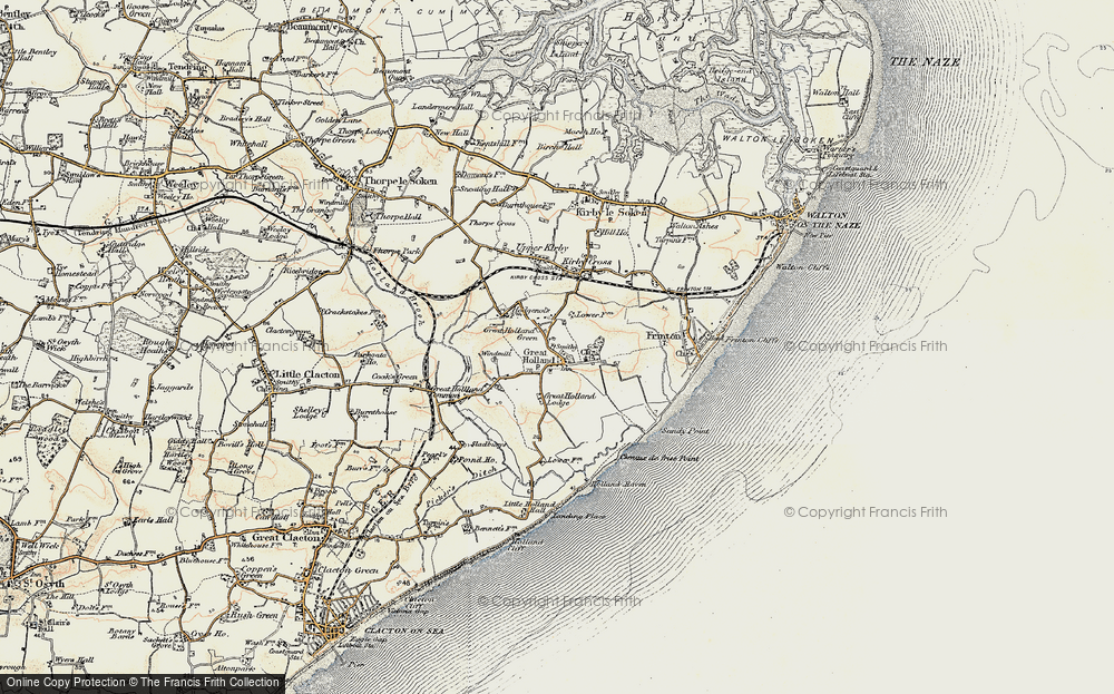 Old Map of Great Holland, 0-1899 in 0-1899