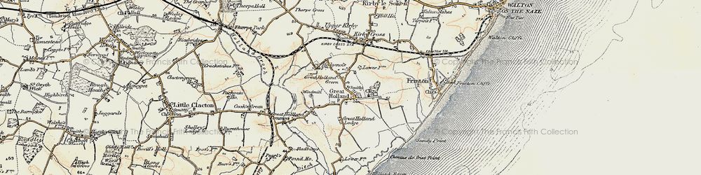 Old map of Great Holland in 0-1899