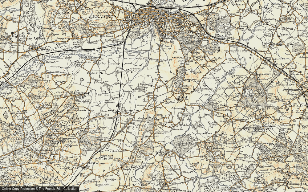 Old Map of Great Lea Common, 1897-1909 in 1897-1909