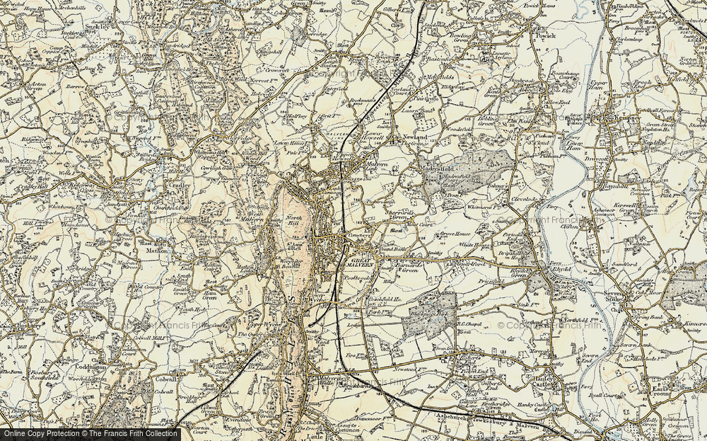Old Map of Great Malvern, 1899-1901 in 1899-1901