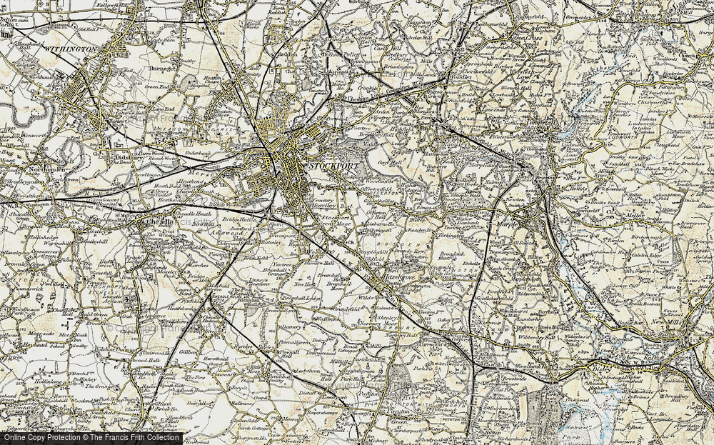 Old Map of Great Moor, 1903 in 1903