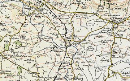 Old map of Blands Wath in 1903-1904