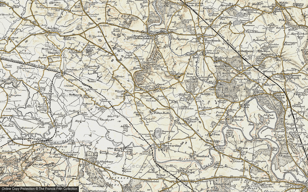 Old Map of Great Ness, 1902 in 1902