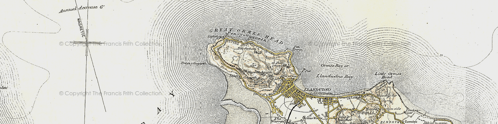 Old map of Great Ormes Head in 1902-1903