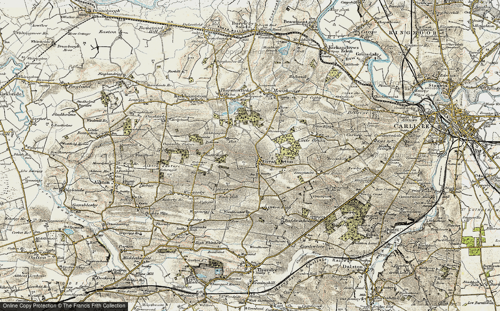 Old Map of Great Orton, 1901-1904 in 1901-1904