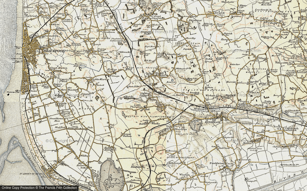 Old Map of Great Plumpton, 1903 in 1903