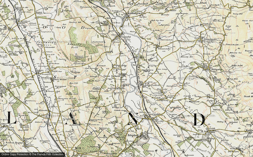 Old Map of Great Salkeld, 1901-1904 in 1901-1904
