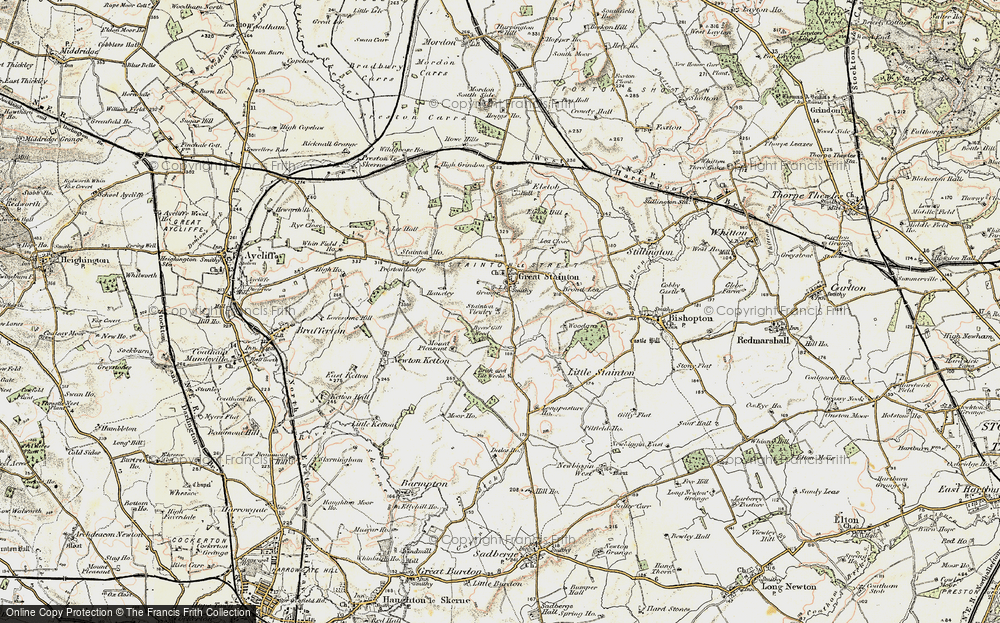 Old Map of Great Stainton, 1903-1904 in 1903-1904