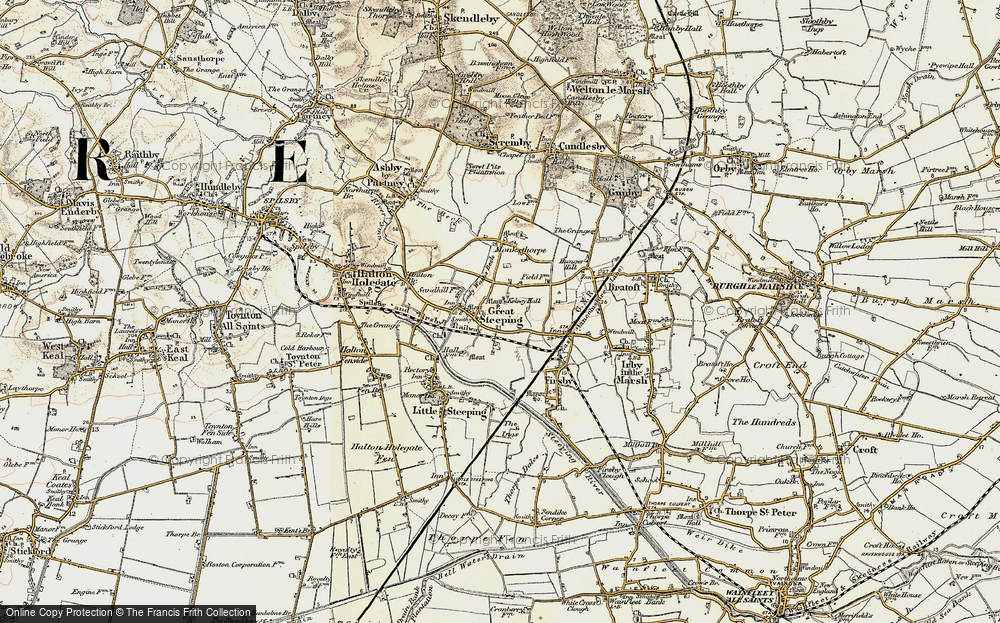 Old Map of Great Steeping, 1901-1903 in 1901-1903