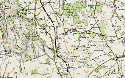 Old map of Blands in 1901-1904