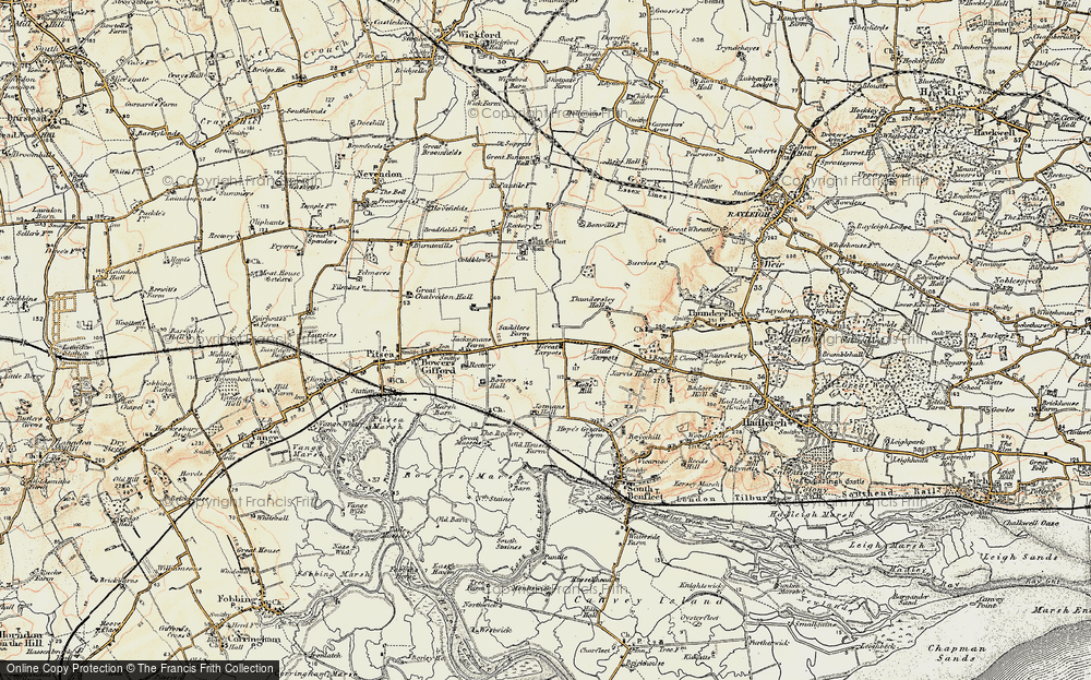 Old Map of Great Tarpots, 1898 in 1898
