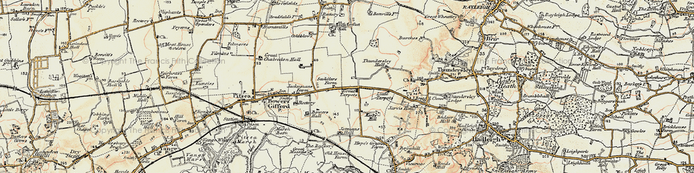 Old map of Great Tarpots in 1898