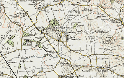 Old map of Balk Grange in 1903-1904