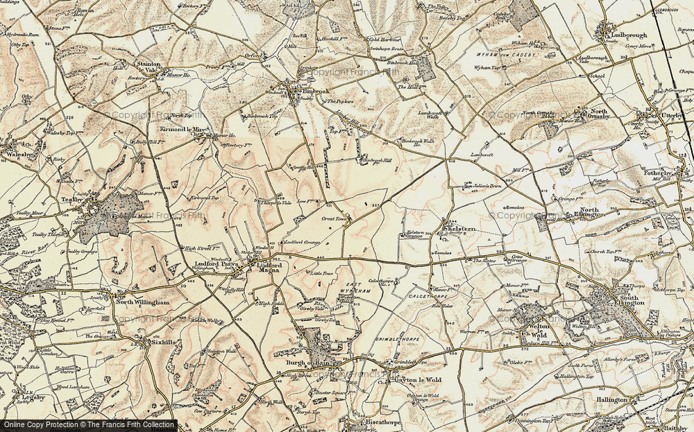 Old Map of Great Tows, 1903 in 1903