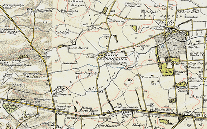 Old map of Todridge in 1901-1903