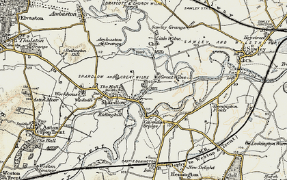Old map of Great Wilne in 1902-1903