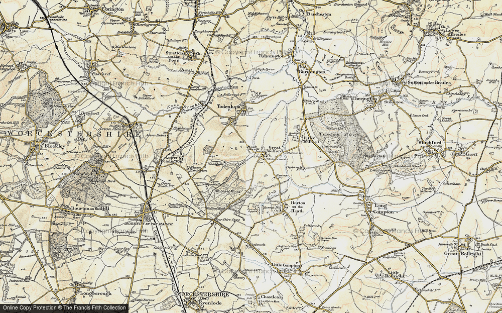 Old Map of Great Wolford, 1899-1901 in 1899-1901