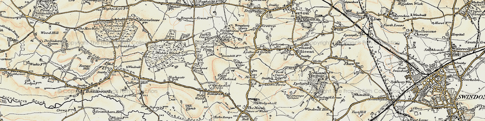 Old map of Greatfield in 1898-1899