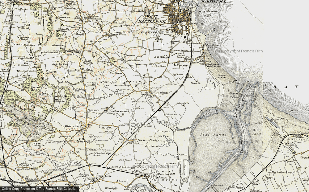 Old Map of Greatham, 1903-1904 in 1903-1904
