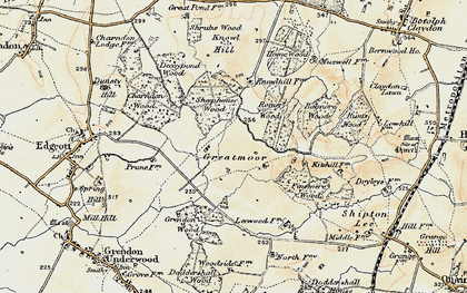 Old map of Balmore Wood in 1898