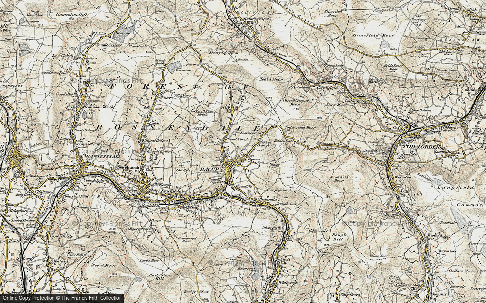 Old Map of Greave, 1903 in 1903