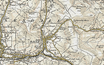 Old map of Greave in 1903
