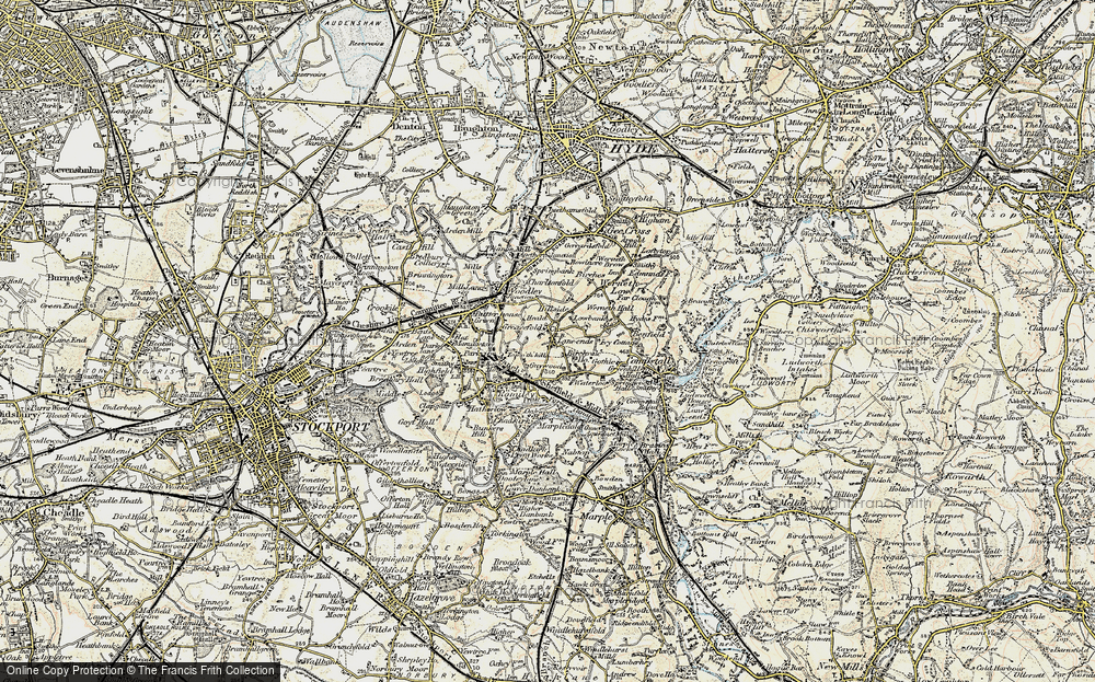 Old Map of Greave, 1903 in 1903