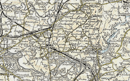 Old map of Greave in 1903