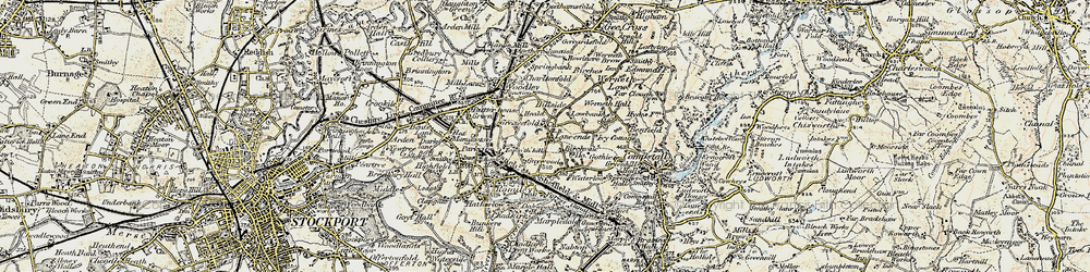 Old map of Greave in 1903