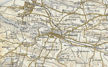 Old map of Green in 1901-1912