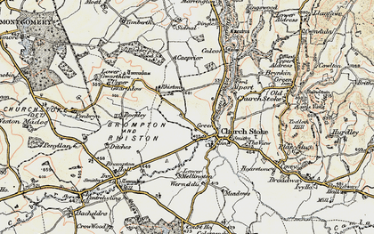 Old map of Green in 1902-1903