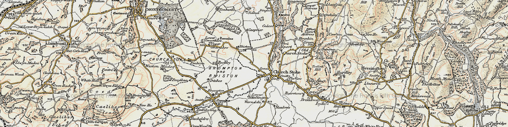 Old map of Green in 1902-1903