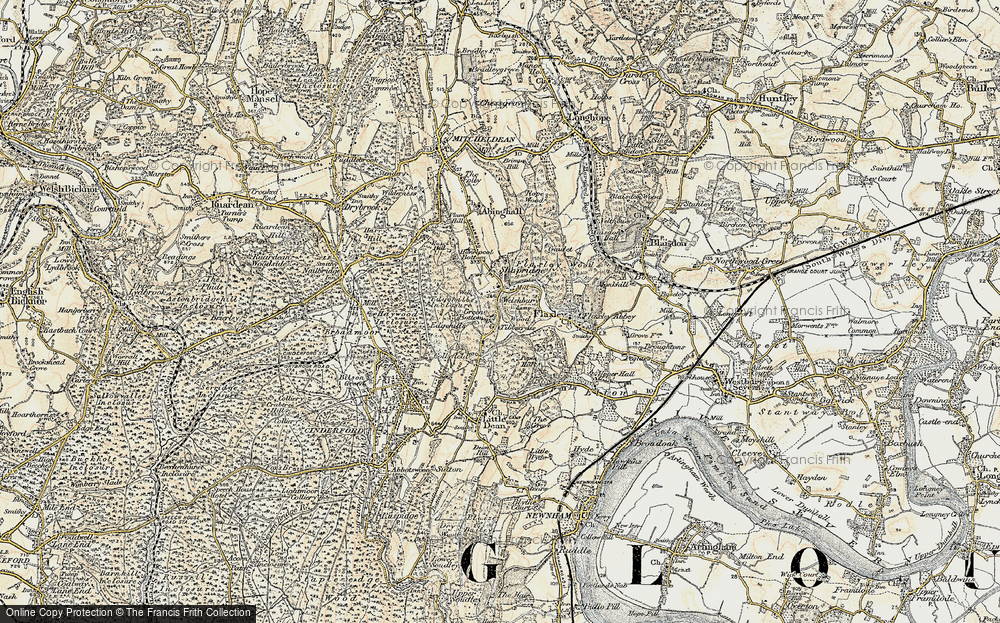 Old Map of Green Bottom, 1899-1900 in 1899-1900
