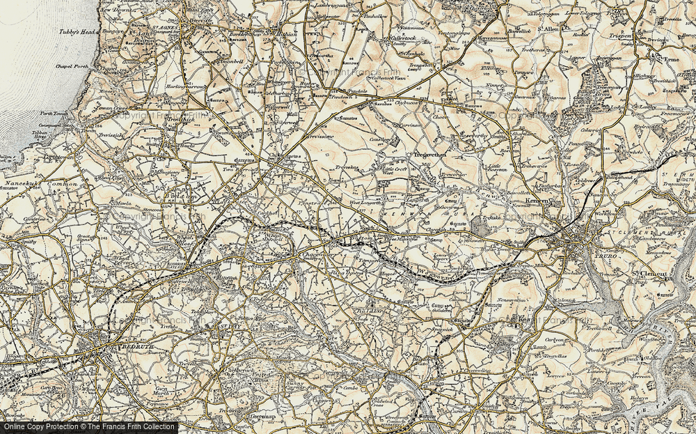 Old Map of Green Bottom, 1900 in 1900