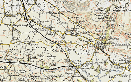 Old map of Newby Moor in 1903-1904
