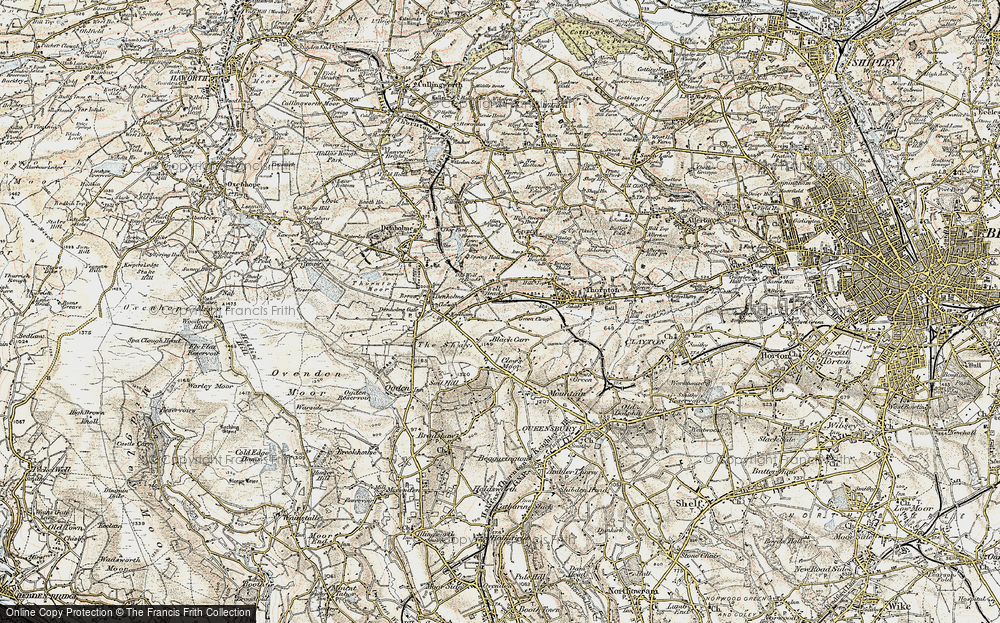 Old Map of Green Clough, 1903 in 1903