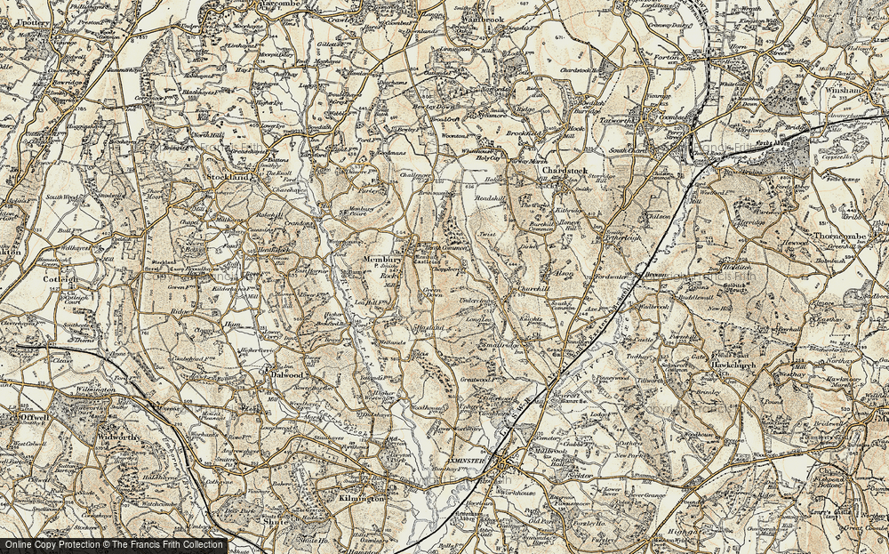 Old Map of Green Down, 1898-1900 in 1898-1900