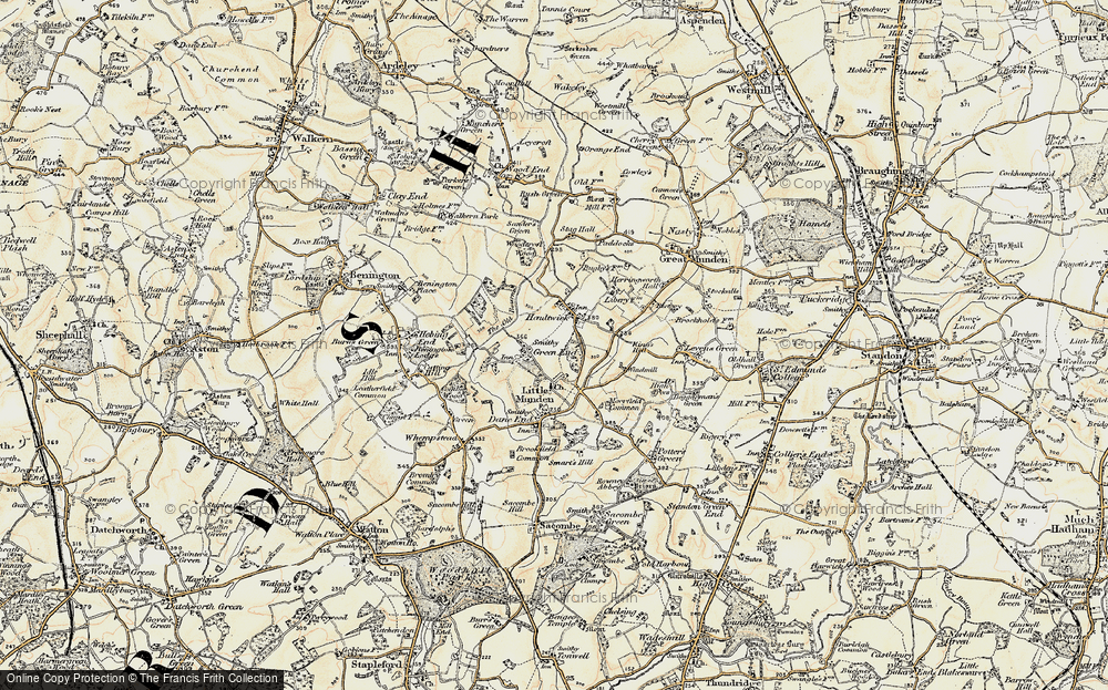 Old Map of Green End, 1898-1899 in 1898-1899
