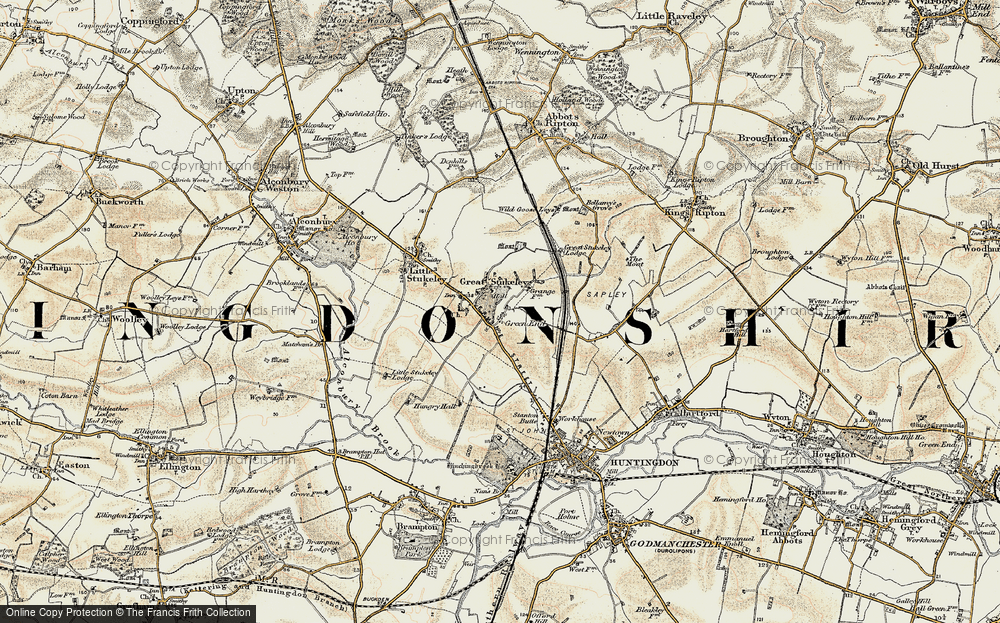 Old Map of Green End, 1901 in 1901