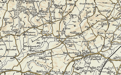 Old map of Wood in 1898-1900