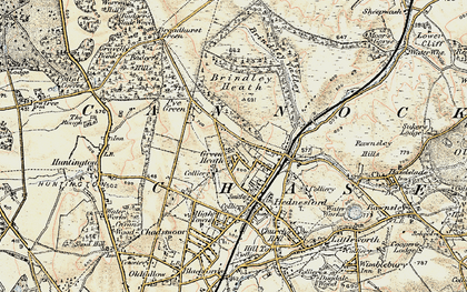 Old map of Green Heath in 1902