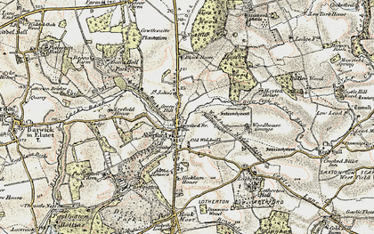 Old map of Green Hill in 1903-1904