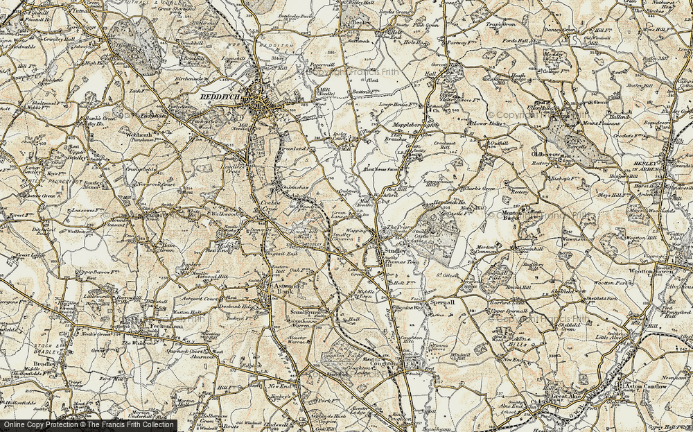 Old Map of Green Lane, 1899-1902 in 1899-1902
